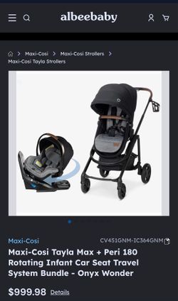 Maxi Cosi Tayla Max Peri 180 Travel System. Onyx wonder