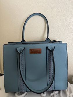 Wrangler Light Blue Structured Handbag