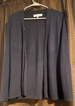 Verve Ami Navy Blue Open Front Cardigan