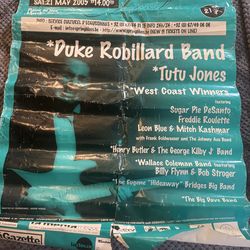 Rare 1960s or 1970s Blues poster