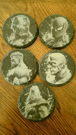 Superhero Slate Coasters