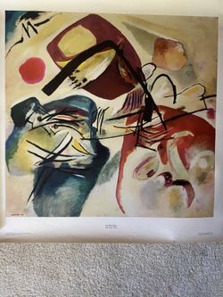 Kandinsky: L’arc Noir .  1912 -  Large size- printed  in Denmark   on poster stock