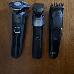 2 Norelco Shavers + Braun Trimmer  (3 total) !