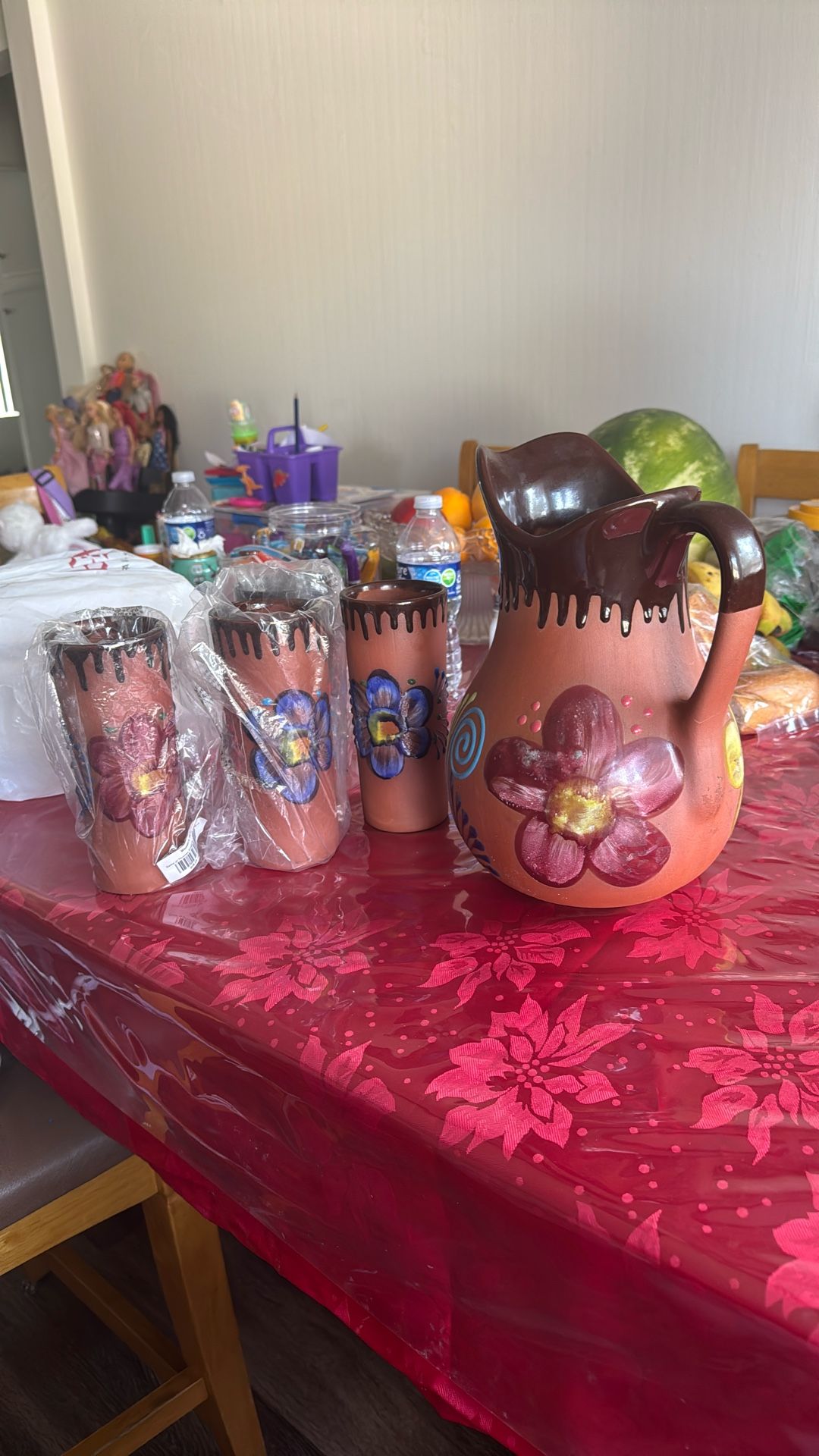 Jara De México Con Vasos