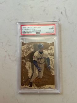1998 METAL UNIVERSE UNIVERSAL LANGUAGE #1 KEN GRIFFEY JR. PSA 8