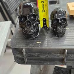 Mold poured skulls for Halloween or anytime Shipping Available