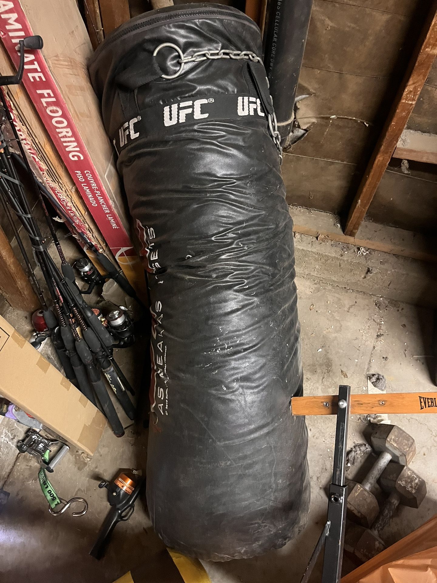 UFC Punching Bag And Speed Bag Holder