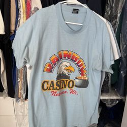 Retro Old School Shirt Eagle Rainbow Casino