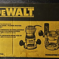 DEWALT
12 Amp Corded 2-1/4 Horsepower Fixed and Plunge Base Router Kit
