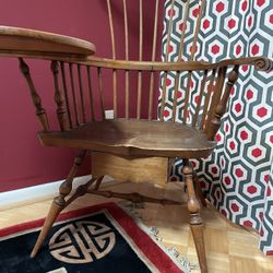 Windsor writing-arm chair with drawer - beautiful!