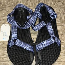 Women’s Blue Strappy Sandals – Size 11 – New