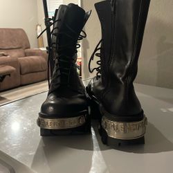 MEN'S BULLDOZER LACE-UP BOOT IN BLACK