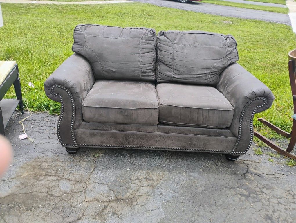 Gray Loveseat Sofa