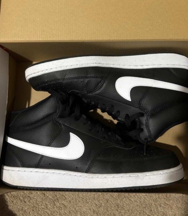 Nike Court Vision Mid Black/White/Black