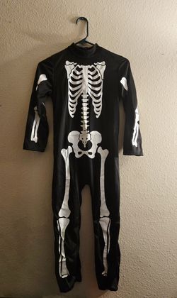 Kids Skeleton Costume & Bag