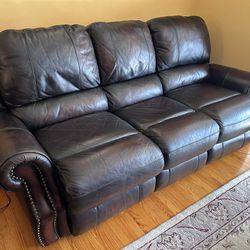 2 Piece Leather Couch 