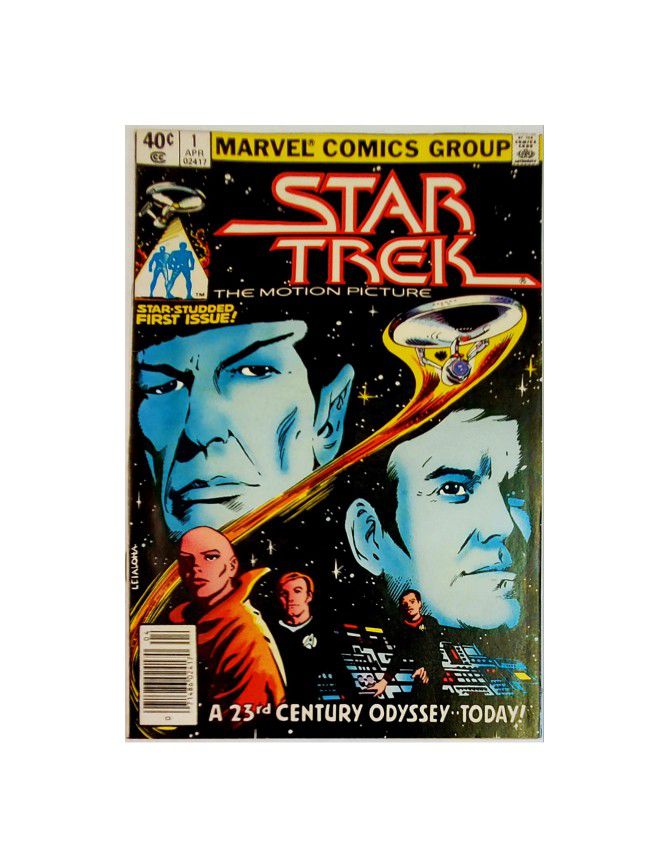 STAR TREK #1 COMIC BOOK, NEWSSTAND EDITION, MARVEL COMICS 1980, MOVIE!