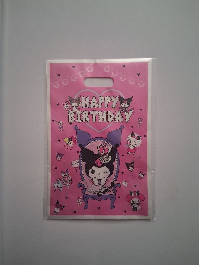 Kuromi 10 Piece Happy Birthday Treat Bags 