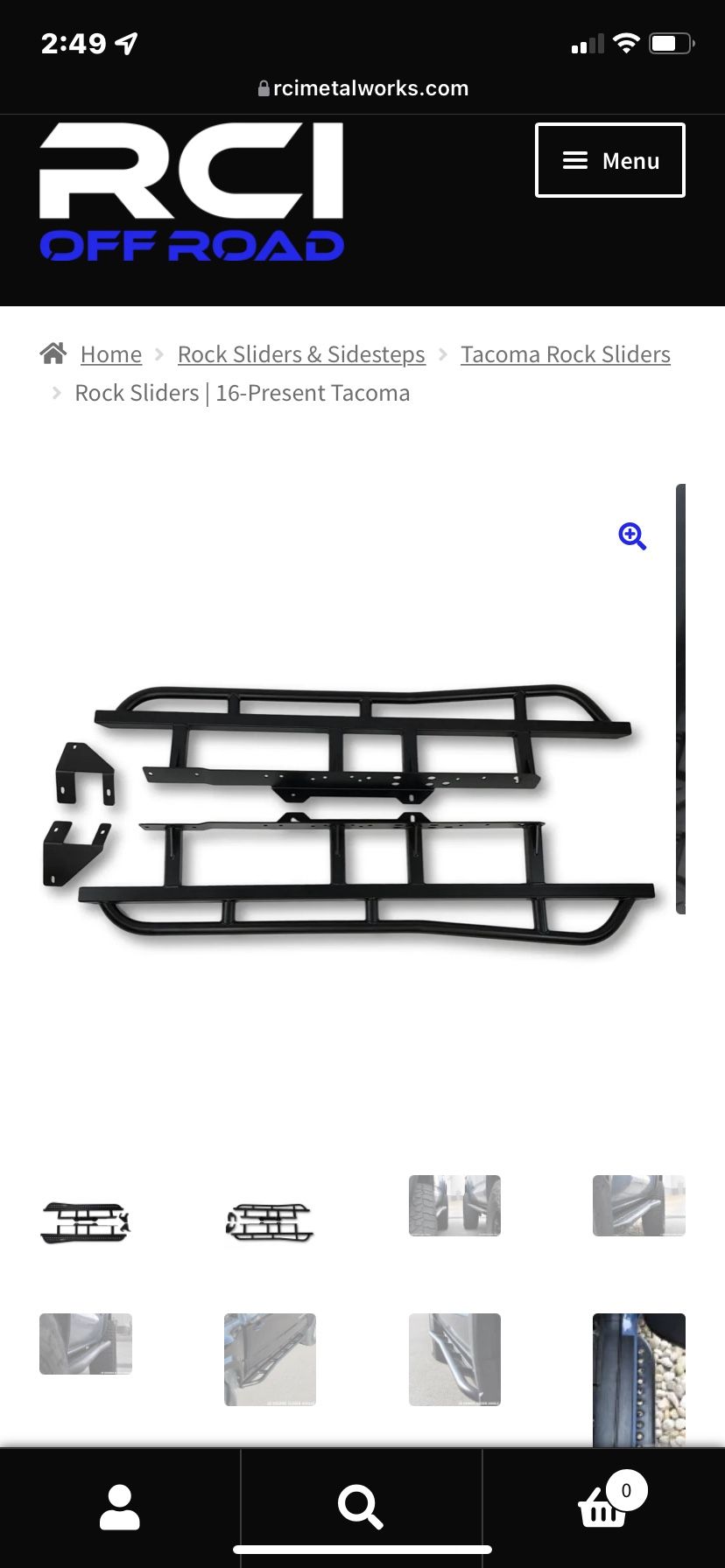 RCI Toyota Tacoma Rock Sliders 2016-2022