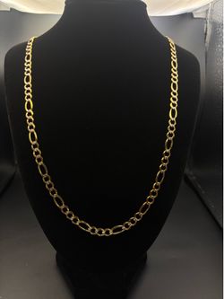 10kt gold Figaro chain