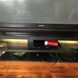 Black Tv Stand And Tv