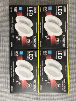 Feit Electric Retrofit 5-6" LED Dimmable Lighting 2 Pk