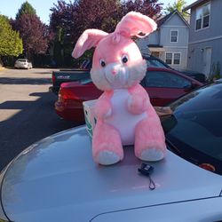 Very Large Stuffed Bunny Pink