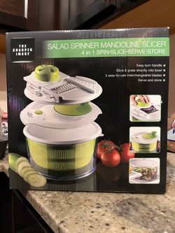 4 in 1 Sharper Image Salad Spinner Mandoline Slicer