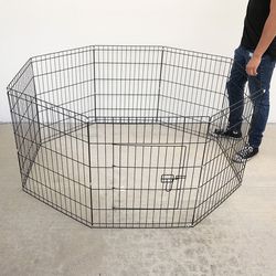 $36 (Brand New) Foldable 30” tall x 24” wide x 8-panel pet playpen dog crate metal fence exercise cage play pen 
