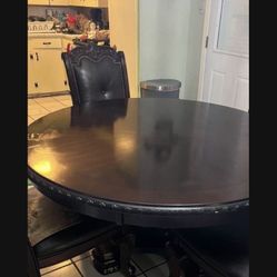 Table Chairs And Buffet 