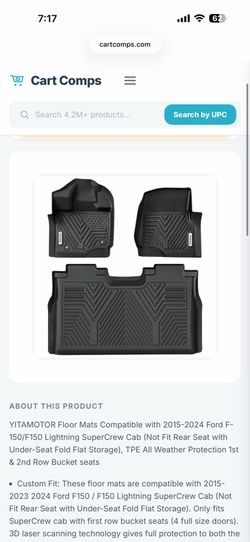 Ford F150 floor mats