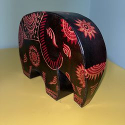 Leather Elephant Piggy Bank