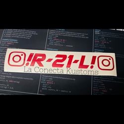 Brand new Custom instagram vinyl sticker decals