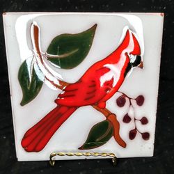 Northern Cardinal Decorative Tile
