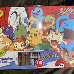 New Sealed- Crayola Pokémon Imagination Art Case
