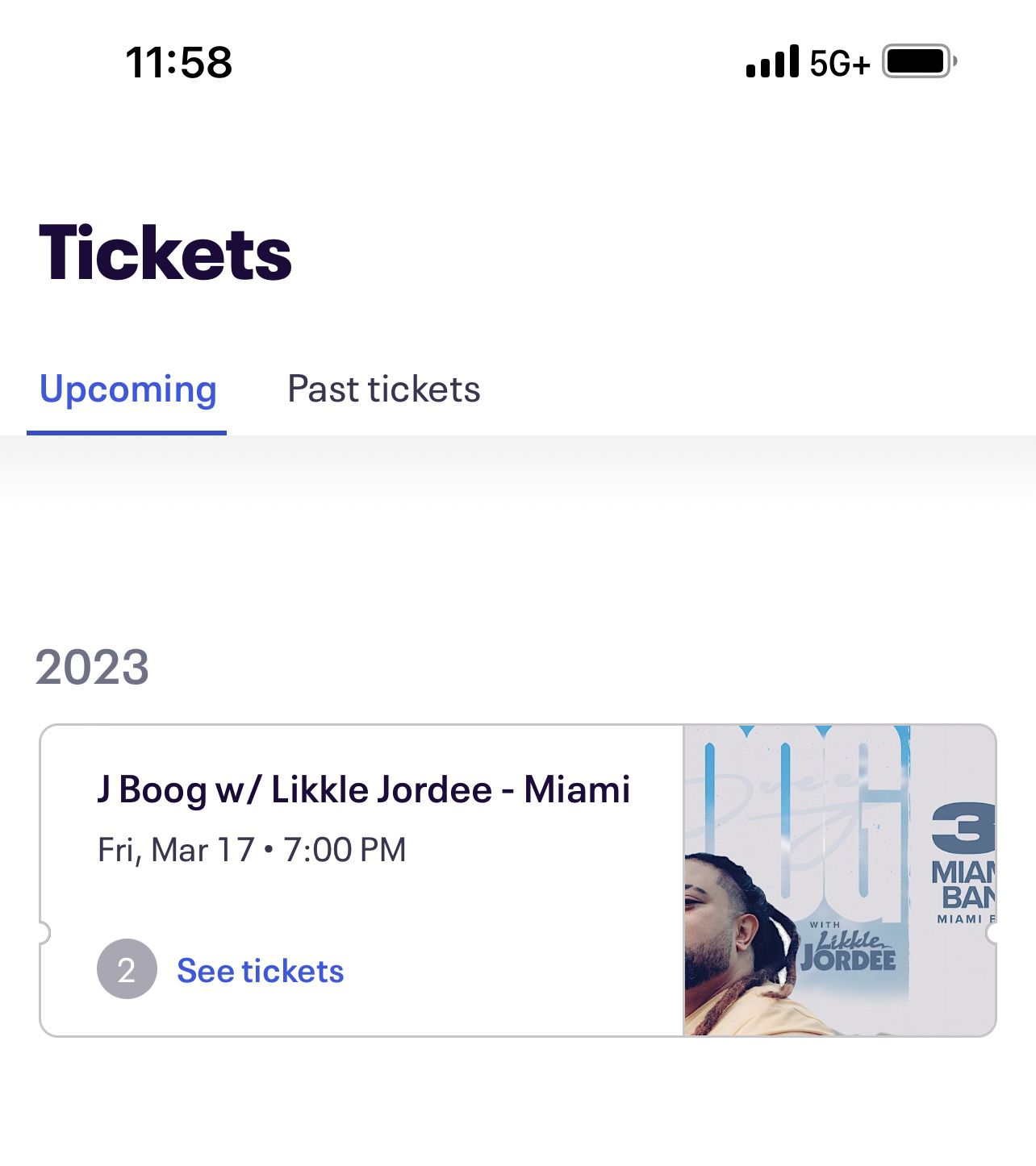 2 J Boog Tickets - Miami On Friday
