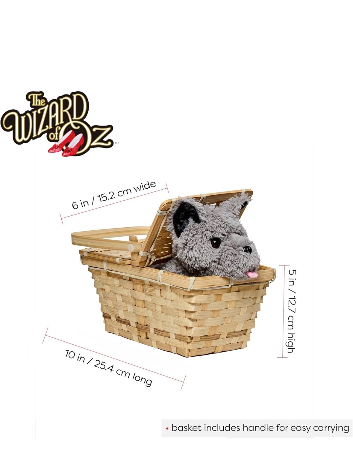 NEW The Wizard of Oz: Toto in a Basket Costume Accessory 