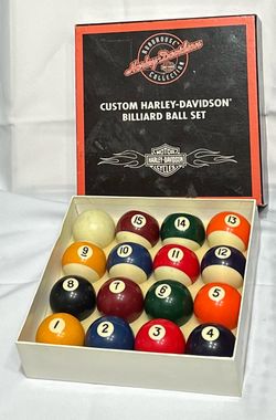 Harley Davidson Billiard Ball Set