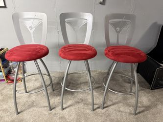 4 Martini Swivel Bar Stools