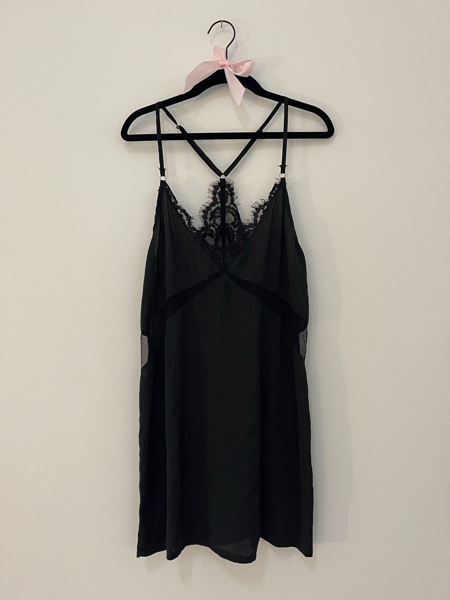 Bluebella Black Lacy Chemise Nightgown XSmall