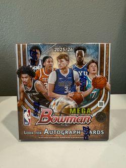 2025/26 Bowman Basketball Mega Box (Sealed)