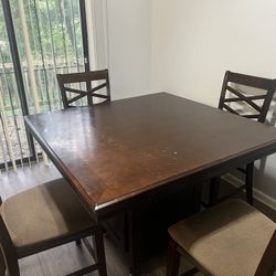 Table w/ Storage & 4 Chairs