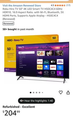 50’ LED ROKU TV