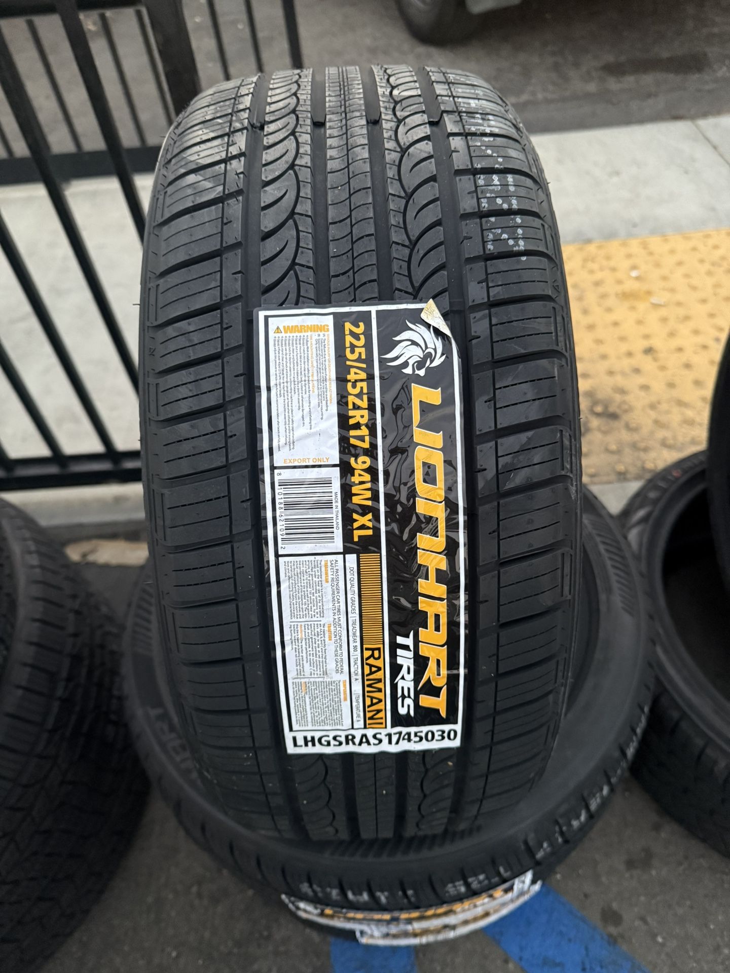 LIONHART 225/45R17 TIRES FOR SALE!!!