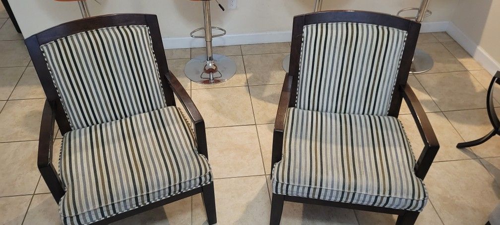 2 Upholsterd Armchairs