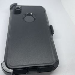 For iPhone XR Black Case With Belt Clíp Cover Protector 