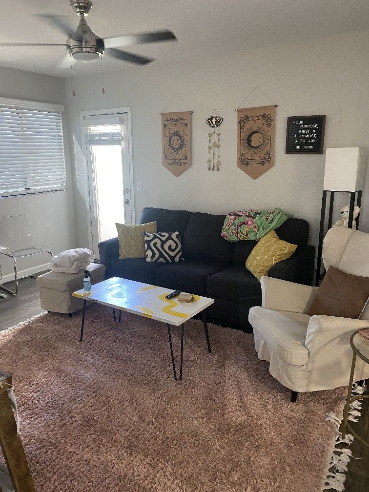 Couch, Chair, Coffee, Table, Rug Living Room For Sale