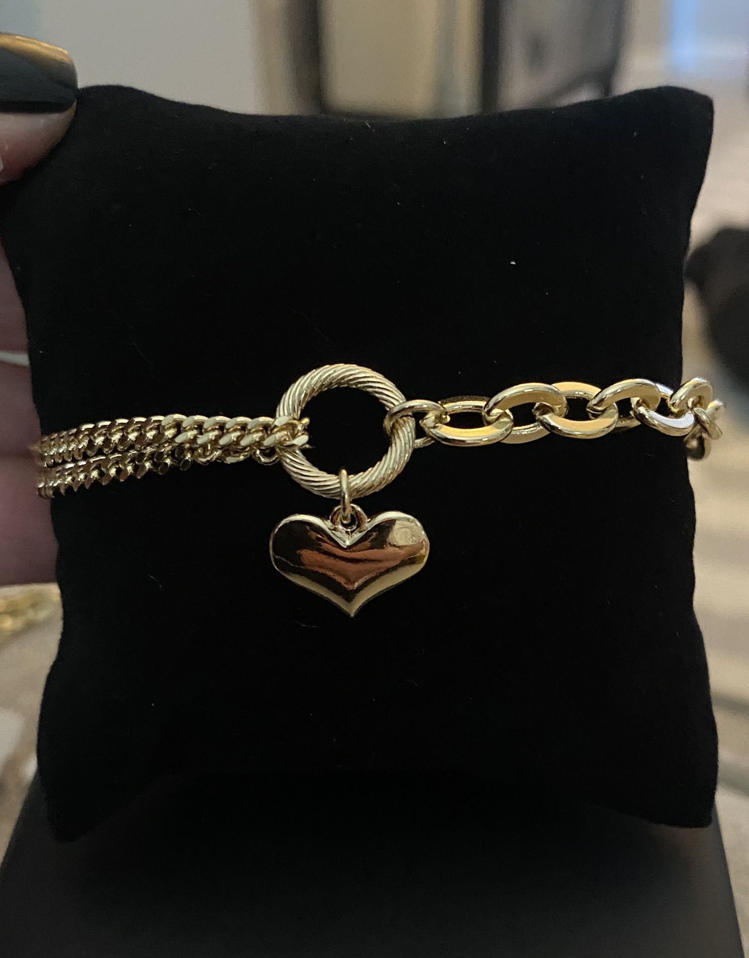 Gold Heart Bracelet 