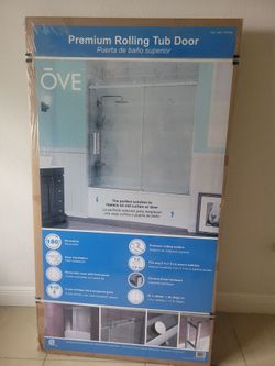 Premiun Rolling tub door.Puerta de baño superior