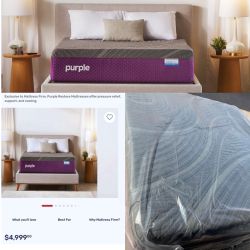 King Size 🔥 Purple RestorePremier™ Cool Touch 13" Hybrid Mattress